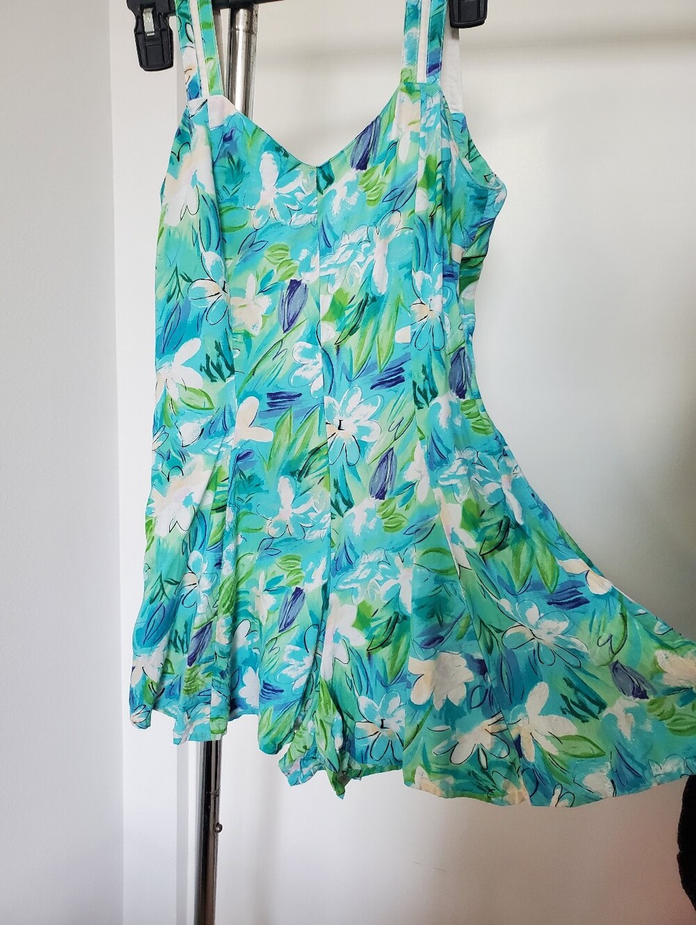 Vintage Floral Romper Womens Size SMALL